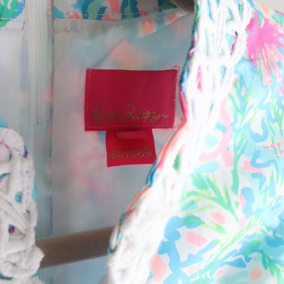 NWOT Lilly Pulitzer Girls Paisley Alexa Dress Size 14 Blue and Pink, Never Worn - Picture 4 of 4